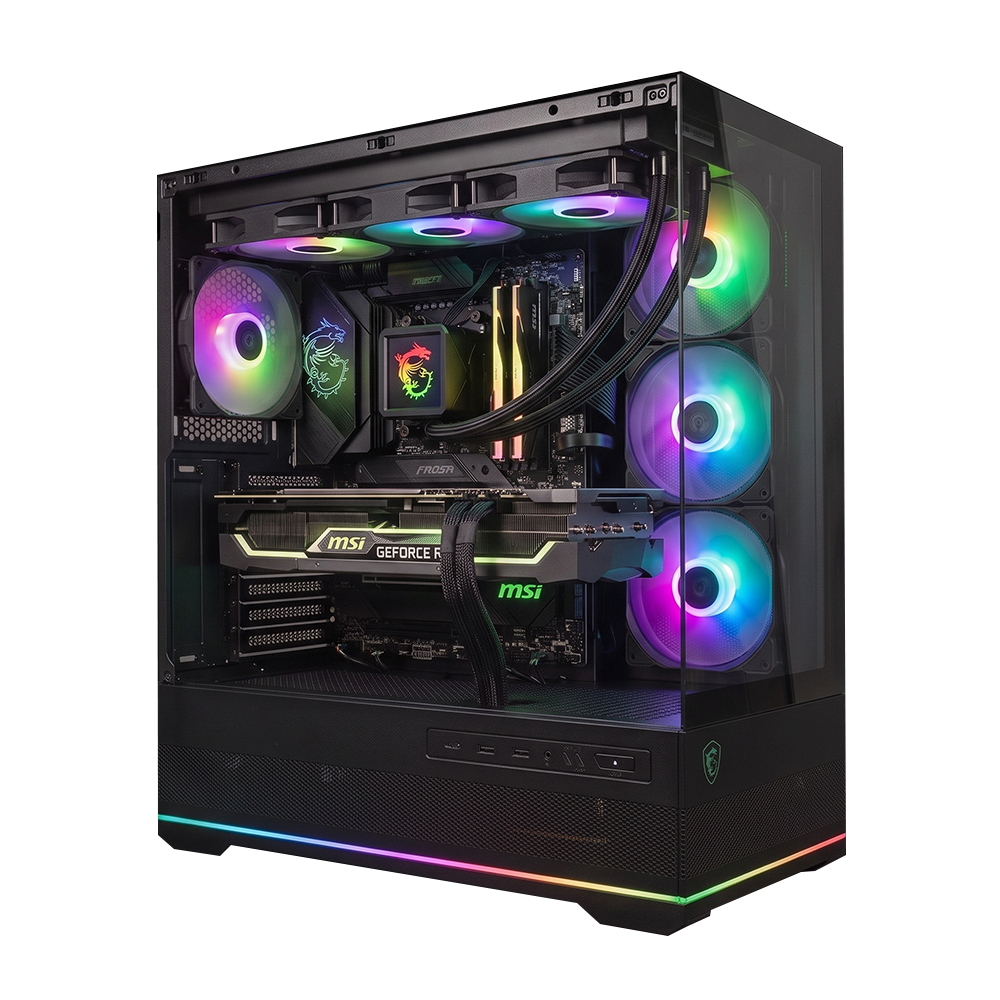 BREUNOR OBLIVION - PC Gaming Ryzen 5 7600X, RX 7800XT 16 Go GDDR6, SSD NVMe 1000 Go, RAM DDR5 6000 MHz 32 Go, dissipateur thermique liquide 360 mm, Windows 11 PRO