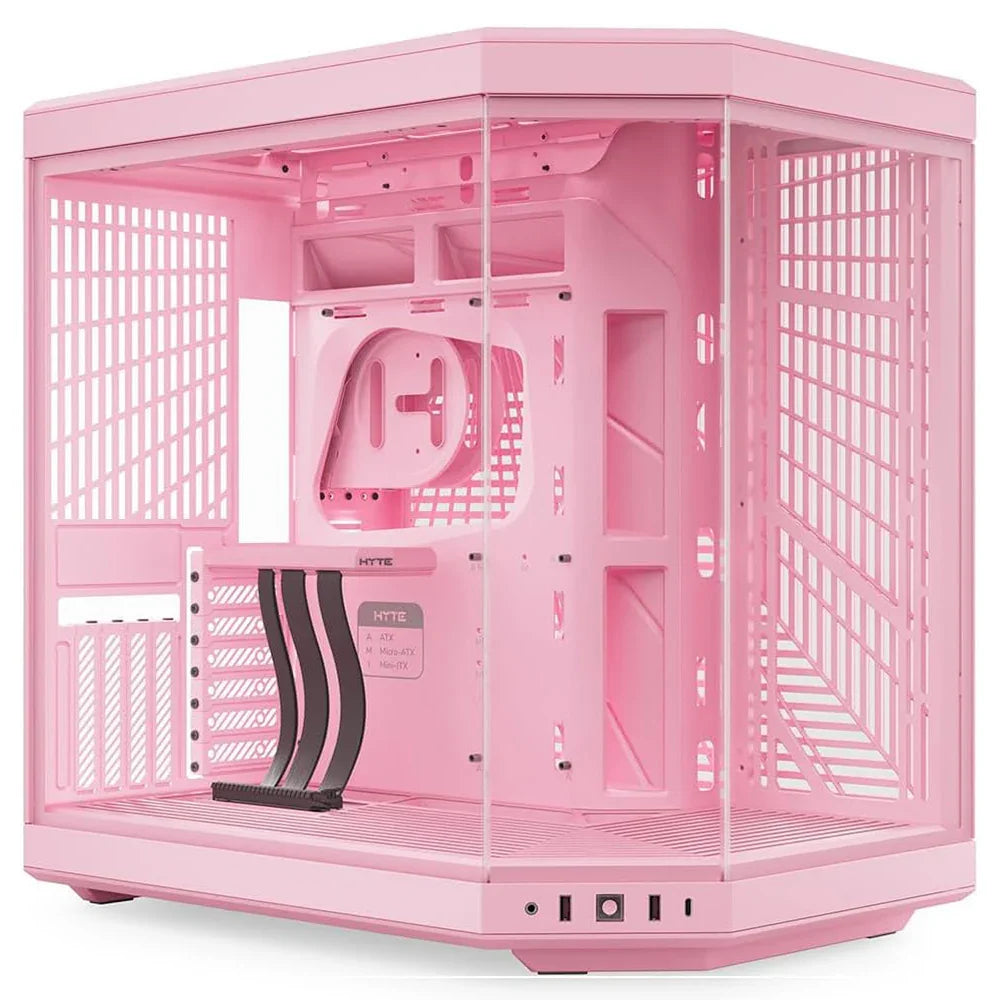 Case HYTE Y70 STRAWBERRY MILK PC Mid Tower ATX, E-ATX , Triplo Vetro temperato, Porte 1x USB-C 3.2 Gen 2, 2x USB-A 3.2 Gen 1 - BREUNOR