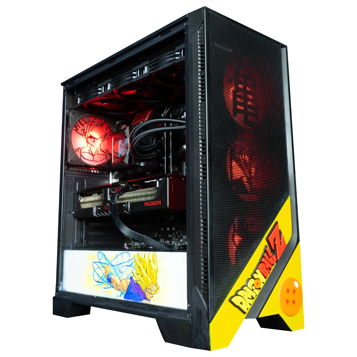 BREUNOR GOHAN V1 - PC Gaming Intel i7 14700K, RX 9070XT 16GB, RAM 32GB DDr5 , SSD 1TB NVMe, AIO 360mm LCD, Windows 11 PRO - BREUNOR