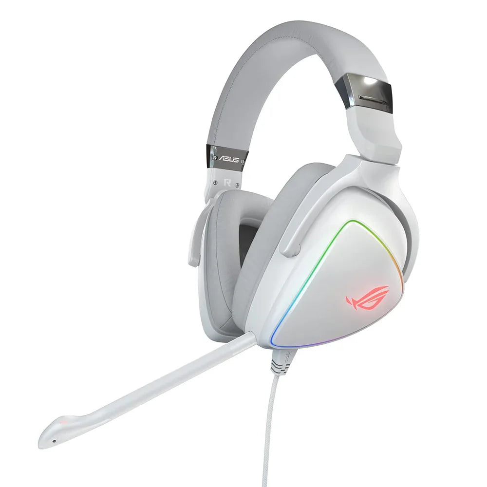 Asus ROG Delta RGB Cuffie con Microfono 7.1 USB Type-C Bianco - BREUNOR