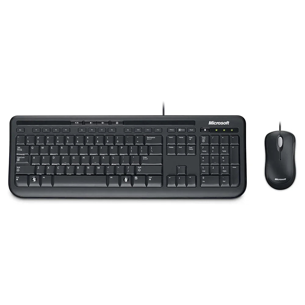 Kit Tastiera e Mouse con Filo Microsoft Wired Desktop 600 Kit Tastiera Mouse USB Layout IT - BREUNOR