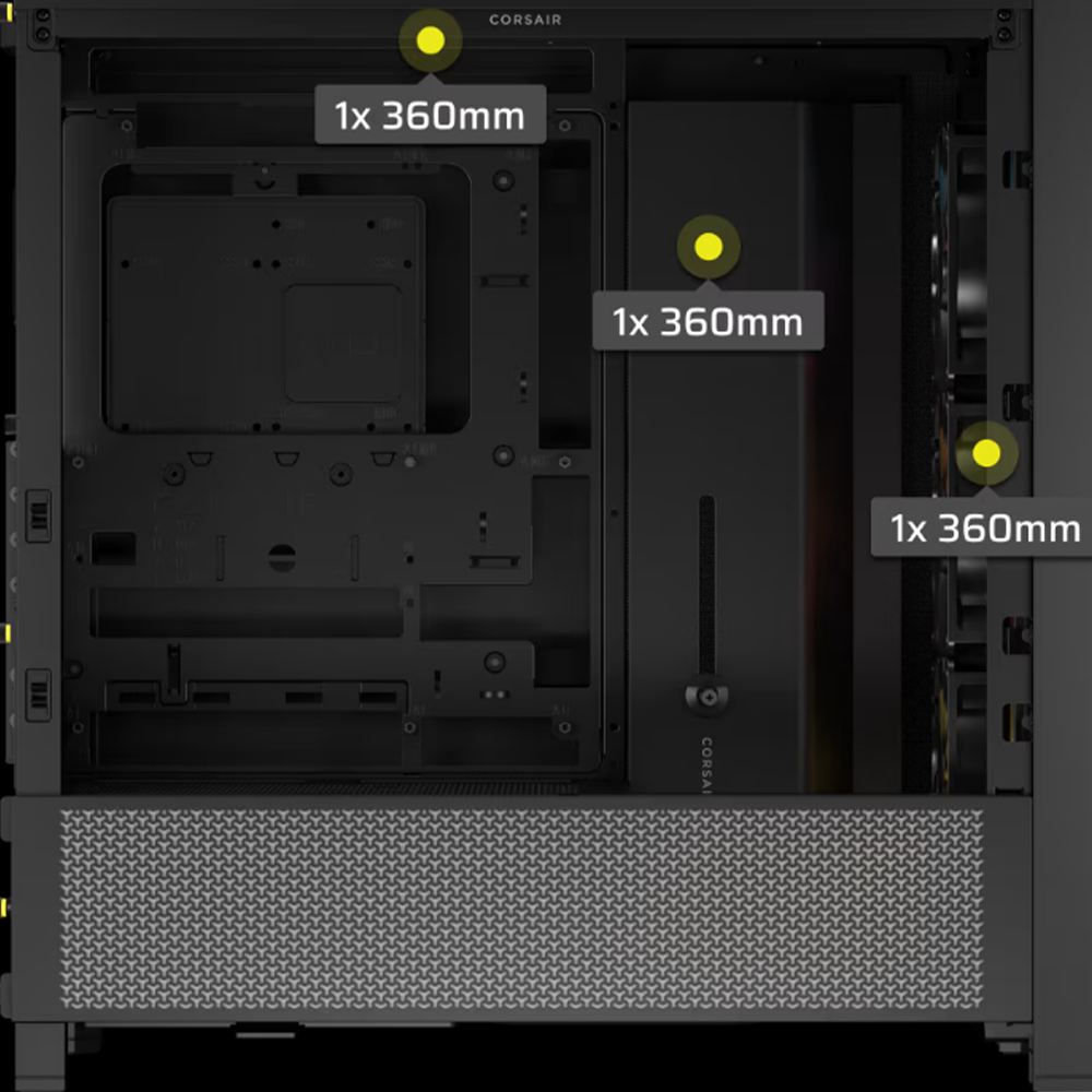 BREUNOR TITAN - PC de jeu Ryzen 7 9800X3D, RTX 5080 16 Go, RAM 32 Go DDr5 6000 MHz, SSD 2000 Go NVMe, refroidisseur liquide 360 mm, Windows 11 PRO