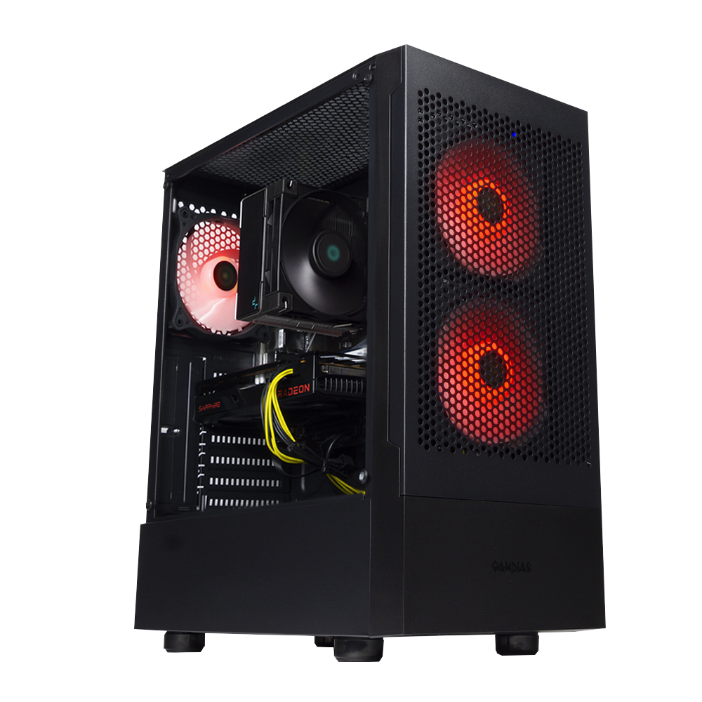 BREUNOR Morgana - Ordinateur De Gaming Ryzen 5 5600X 6 Cœurs Jusqu'à 4.6GHz, RTX 3060 12Go, SSD