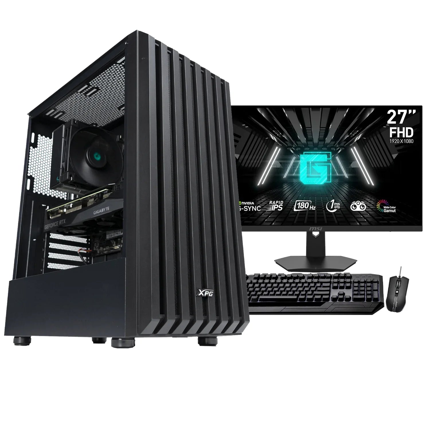 BREUNOR SCRIBE - PC Desktop Intel i7 14700K , RTX 5060 Ti 16GB , RAM 32GB DDR5 , SSD 1TB, Windows 11 PRO + Monitor MSI 27" + Kit Tastiera e Mouse Meccanica - BREUNOR