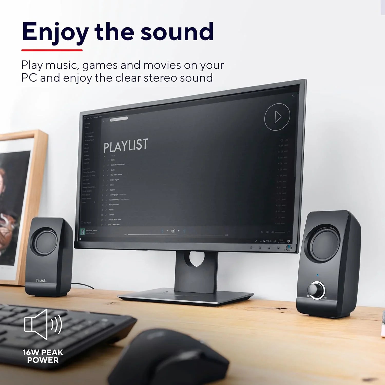 Speaker USB Trust Remo Casse Pc 2.0, 16 W, 8 W Rms, Alimentazione Usb, Jack Aux 3.5 Mm, Altoparlante Stereo, Casse Per Pc - BREUNOR