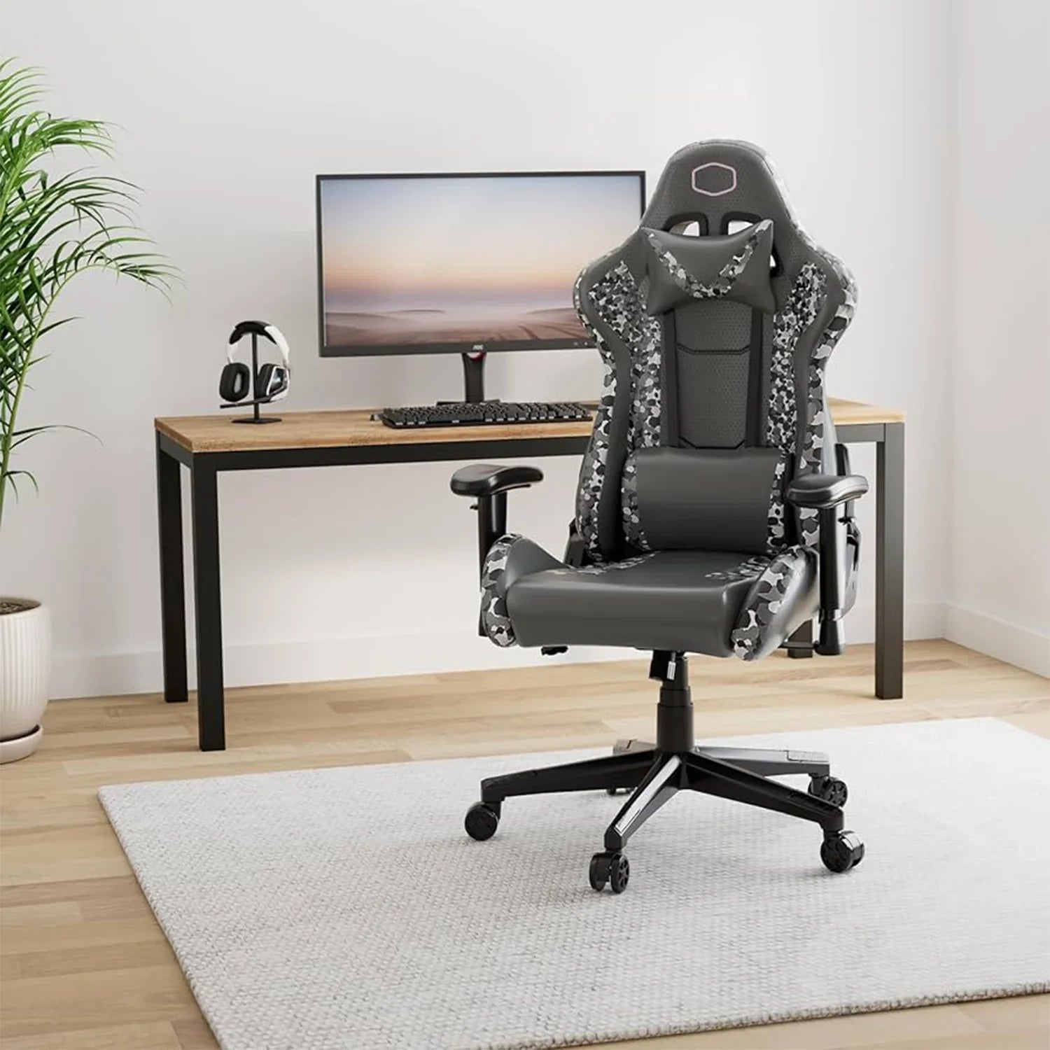 SEDIA DA GAMING Cooler Master Caliber R1S Gaming Chair Dark Knight Camo - BREUNOR
