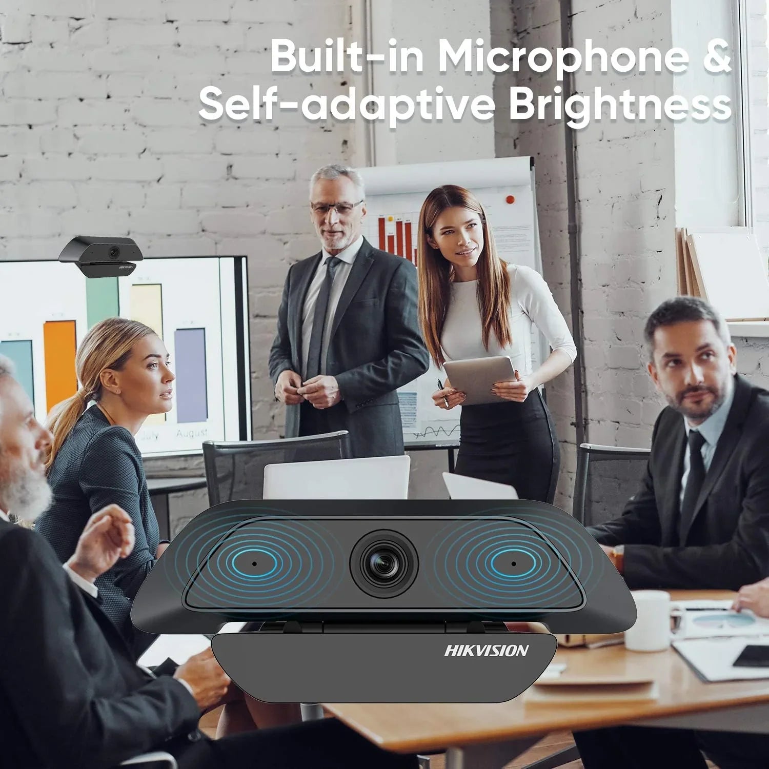 WEBCAM HIKVISION 2MP, MICROFONO, USB 2.0, 1920 x 1080, 30/25 fps - BREUNOR