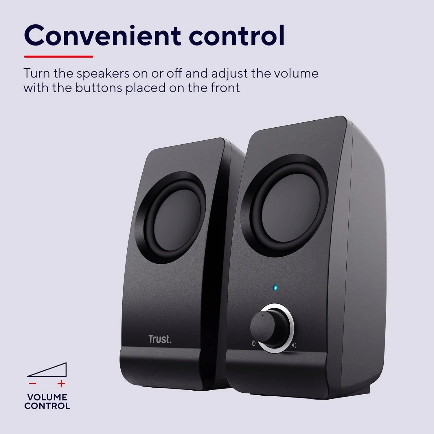 Speaker USB Trust Remo Casse Pc 2.0, 16 W, 8 W Rms, Alimentazione Usb, Jack Aux 3.5 Mm, Altoparlante Stereo, Casse Per Pc - BREUNOR