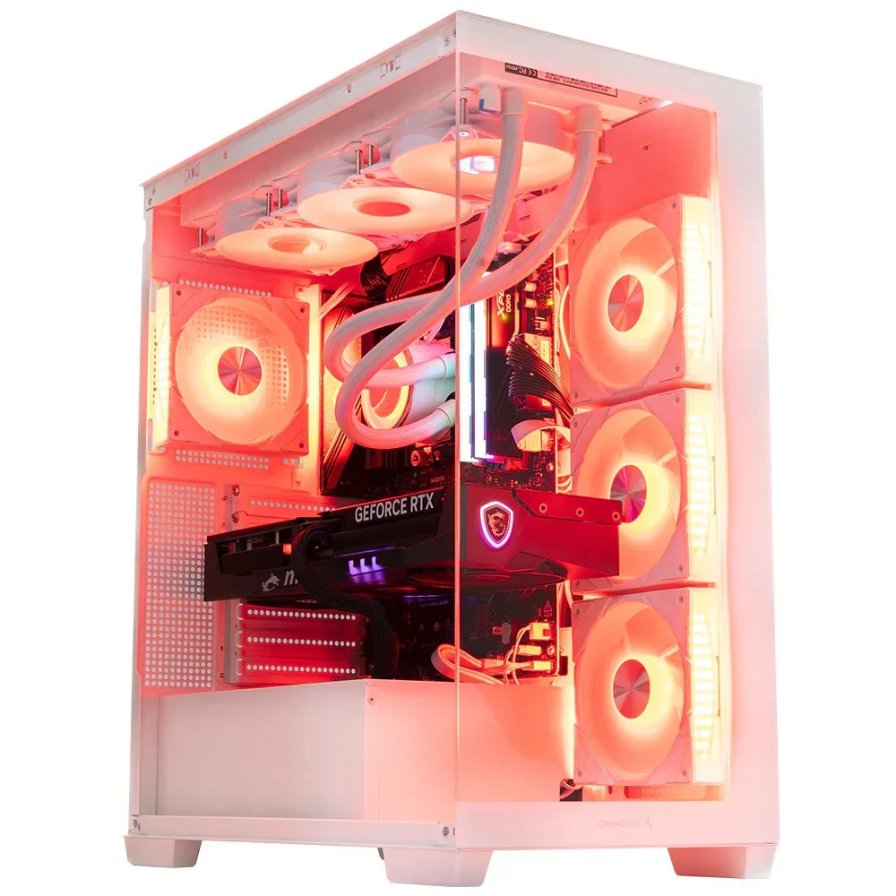 BREUNOR YUKI EXPRESS - Pc Gaming Intel i7 14700K, RTX 5080 16GB WHITE, SSD NVMe 1000GB, RAM 32GB DDR5 6000MHz WHITE, Dissipatore a Liquido 360mm, Windows 11 Pro - BREUNOR