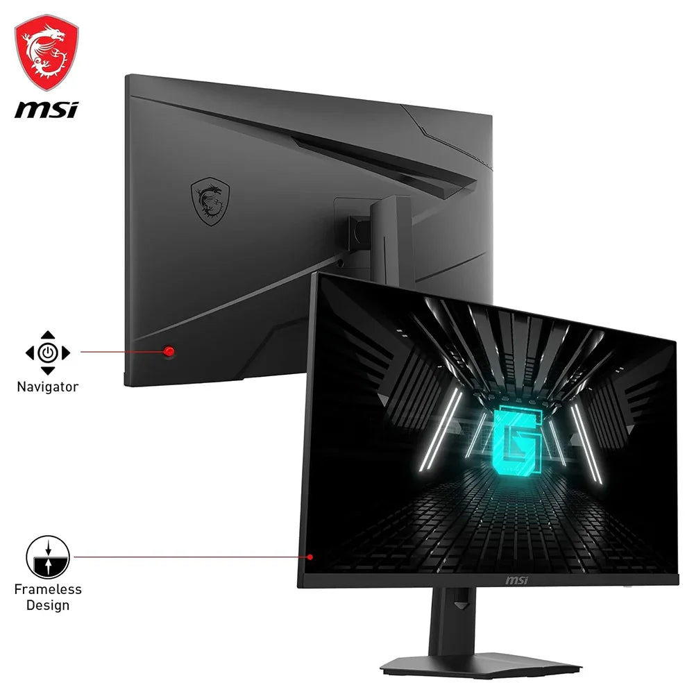 MSI G274F Monitor Gaming 27", 180 Hz, 1ms, Rapid IPS, FHD (1920x1080), G-Sync Compatibile, Console Mode, DP 1.2a, HDMI 2.0 - Night Vision, Anti-flickr, Less Blue light - BREUNOR