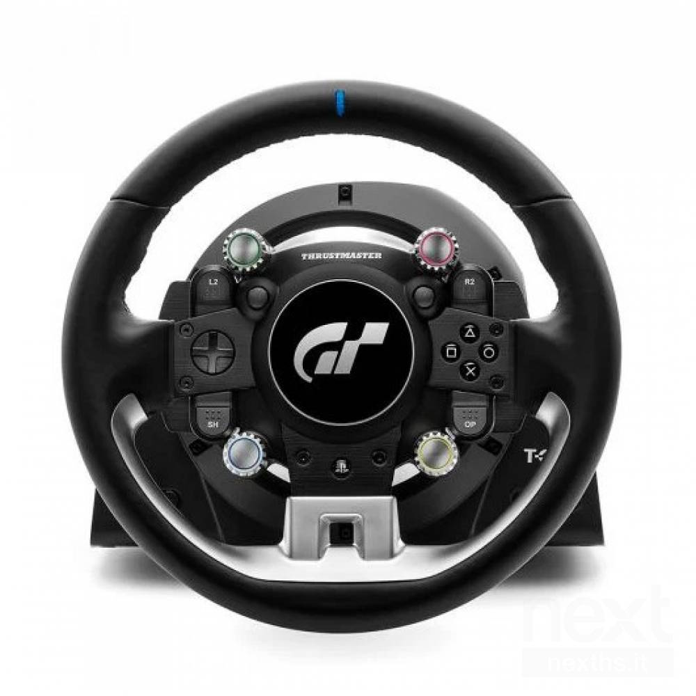 Thrustmaster T-GT II Volante con Pedaliera a 3 Pedali, PS5, PS4, PC, Force Feedback in Tempo Reale, Motore Brushless da 40 watt, Sistema a Doppia Cinghia, Tecnologia Magnetica, Volante Intercambiabile PS5/PS4/PC