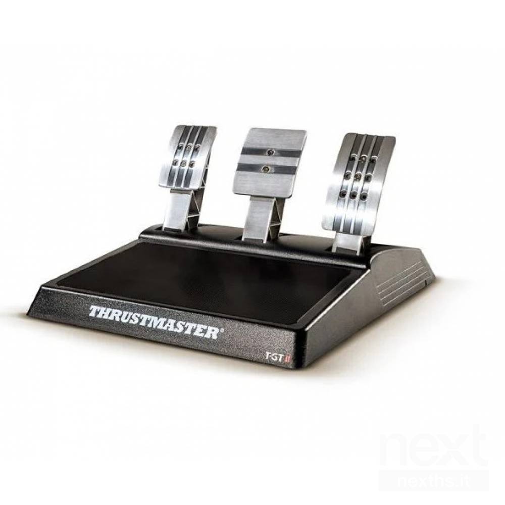 Thrustmaster T-GT II Volante con Pedaliera a 3 Pedali, PS5, PS4, PC, Force Feedback in Tempo Reale, Motore Brushless da 40 watt, Sistema a Doppia Cinghia, Tecnologia Magnetica, Volante Intercambiabile PS5/PS4/PC