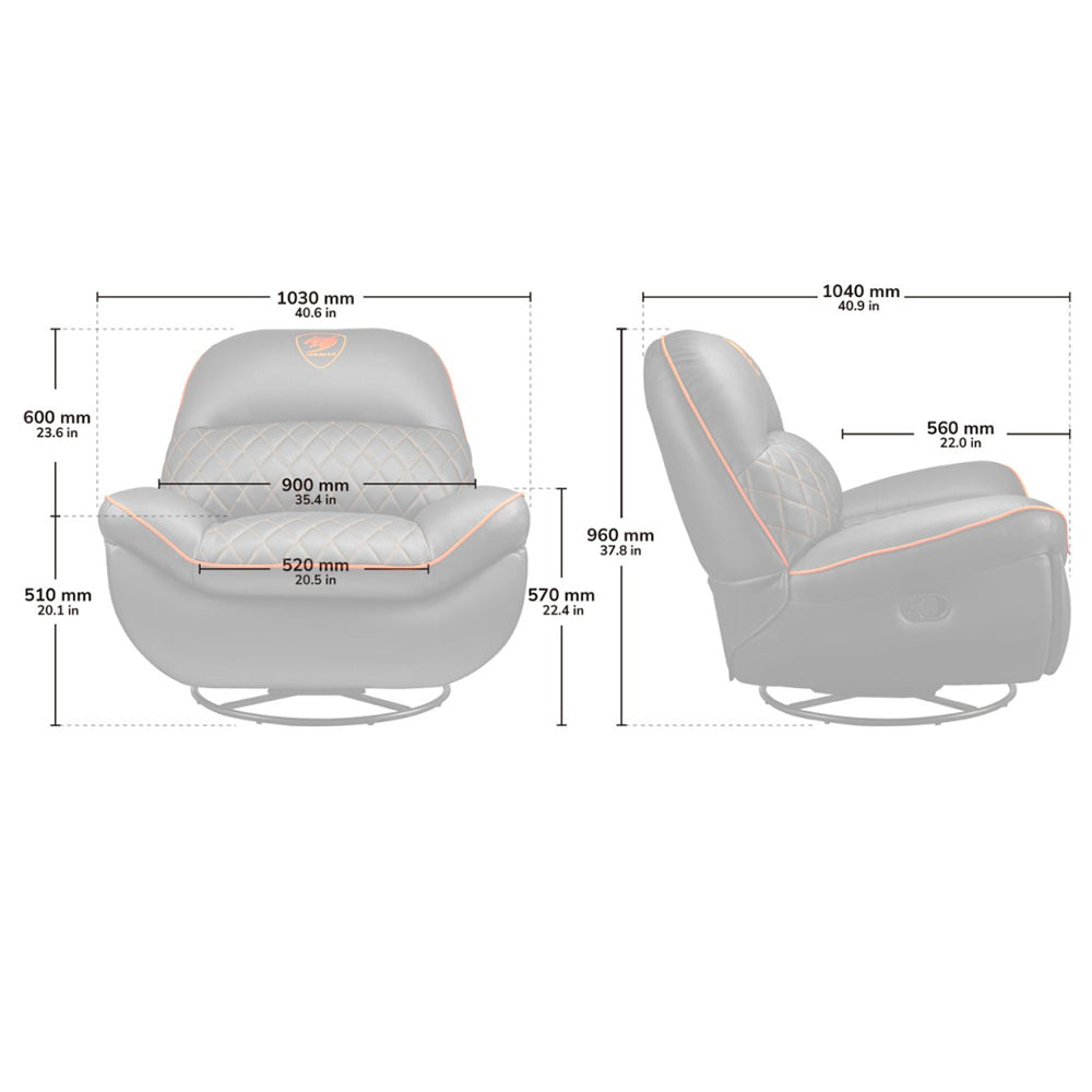 Sedia Gaming Cougar Overlord , Cougar Sofa Overlord, La Poltrona Gaming di Classe Superiore