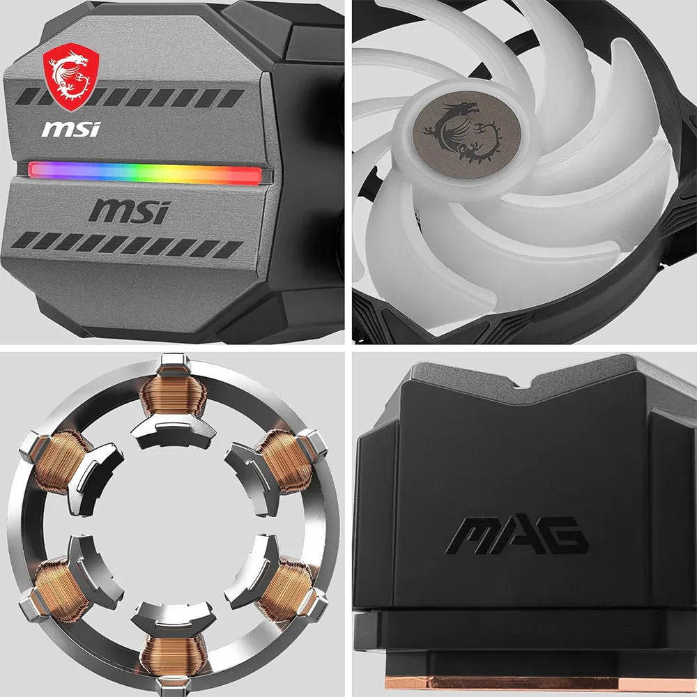DISSIPATORE A LIQUIDO 360MM MSI MAG CORELIQUID M360 Socket AM5 e 1700 - BREUNOR