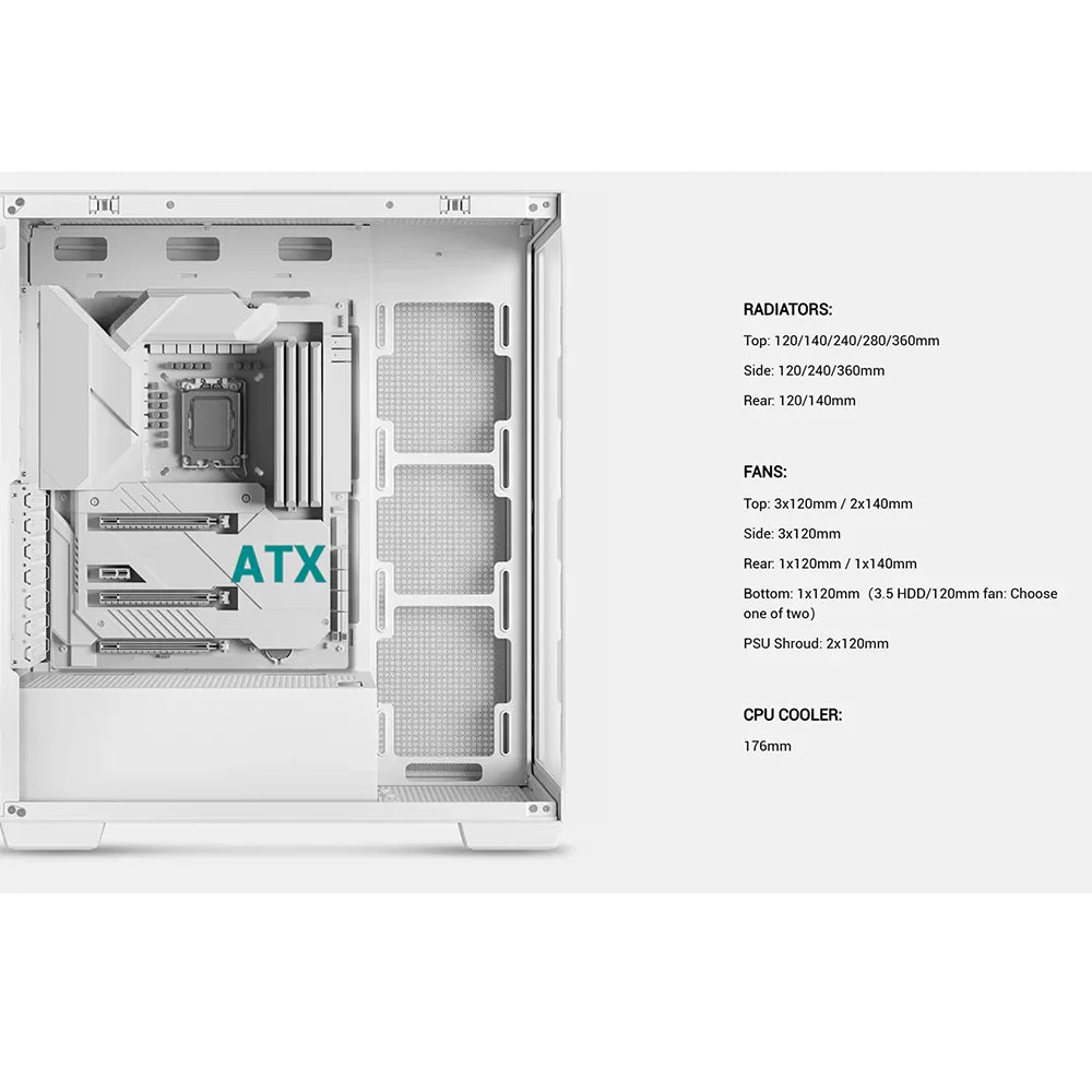 BREUNOR PANDA - PC Gaming RYZEN 7 9800X3D, RTX 5080 16GB , SSD NVME 2TB,RAM 48GB DDR5,AIO 360MM White,WINDOWS 11 PRO - BREUNOR