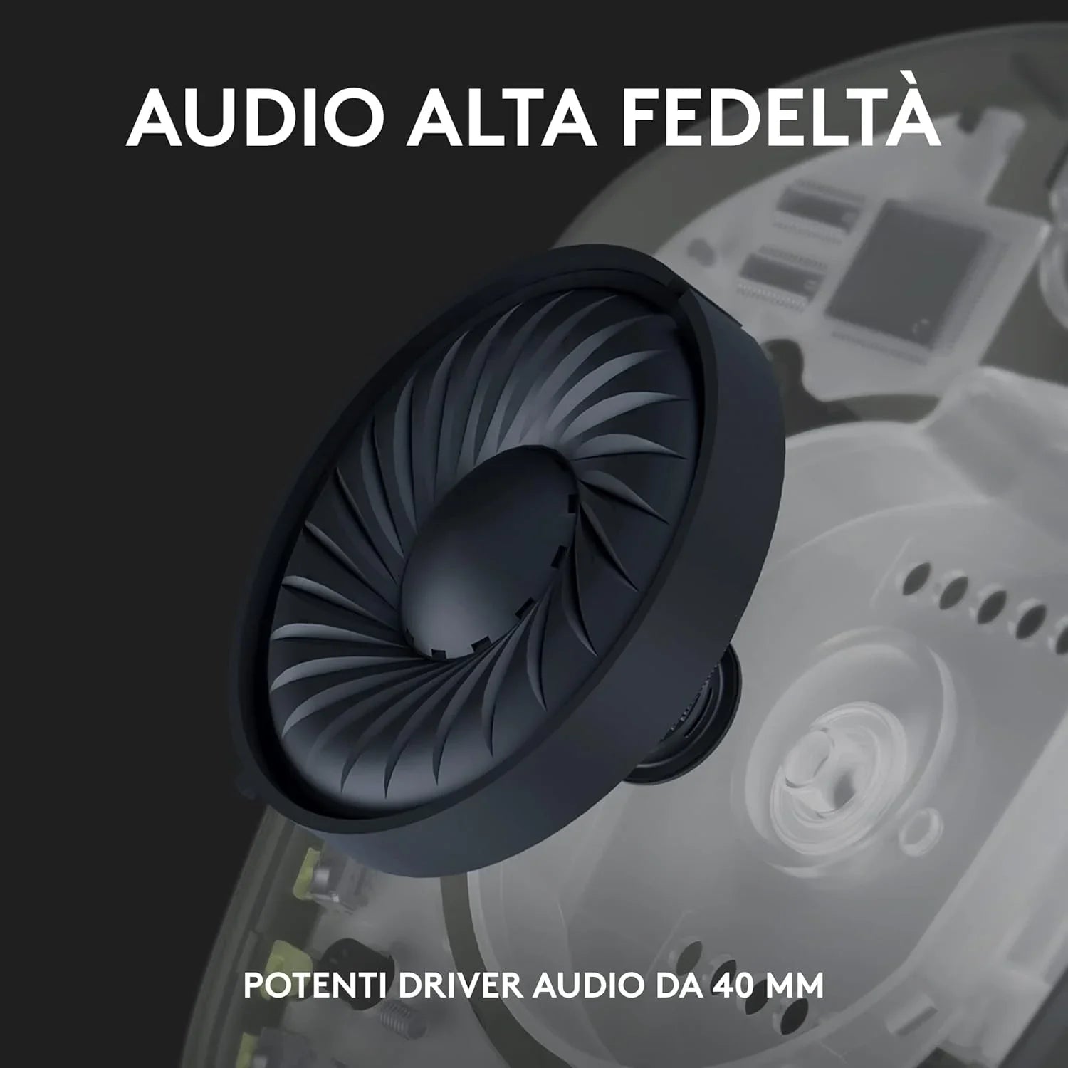 Logitech G G435 LIGHTSPEED Cuffie Gaming Wireless Bluetooth - Cuffie Over Ear Leggere, Microfoni Integrati - BREUNOR