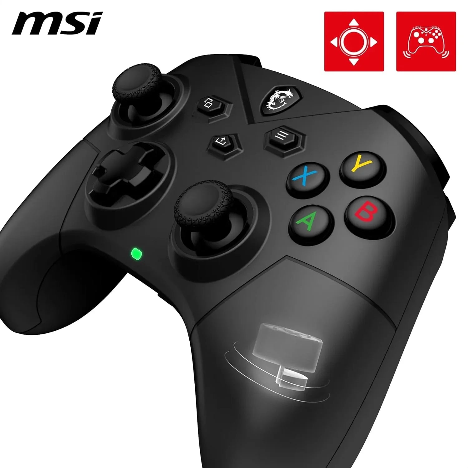 JOYPAD WIRELESS MSI FORCE GC300 Bluetooth, USB Type-C a A - Cablato/Wireless , Gamepad Controller MSI - BREUNOR