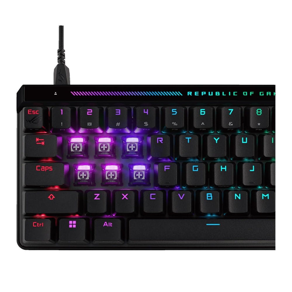 ASUS ROG Falchion Ace HFX, Tastiera Cablata Meccanica da Gaming, Illuminazione RGB, Switch Magnetici ROG HFX