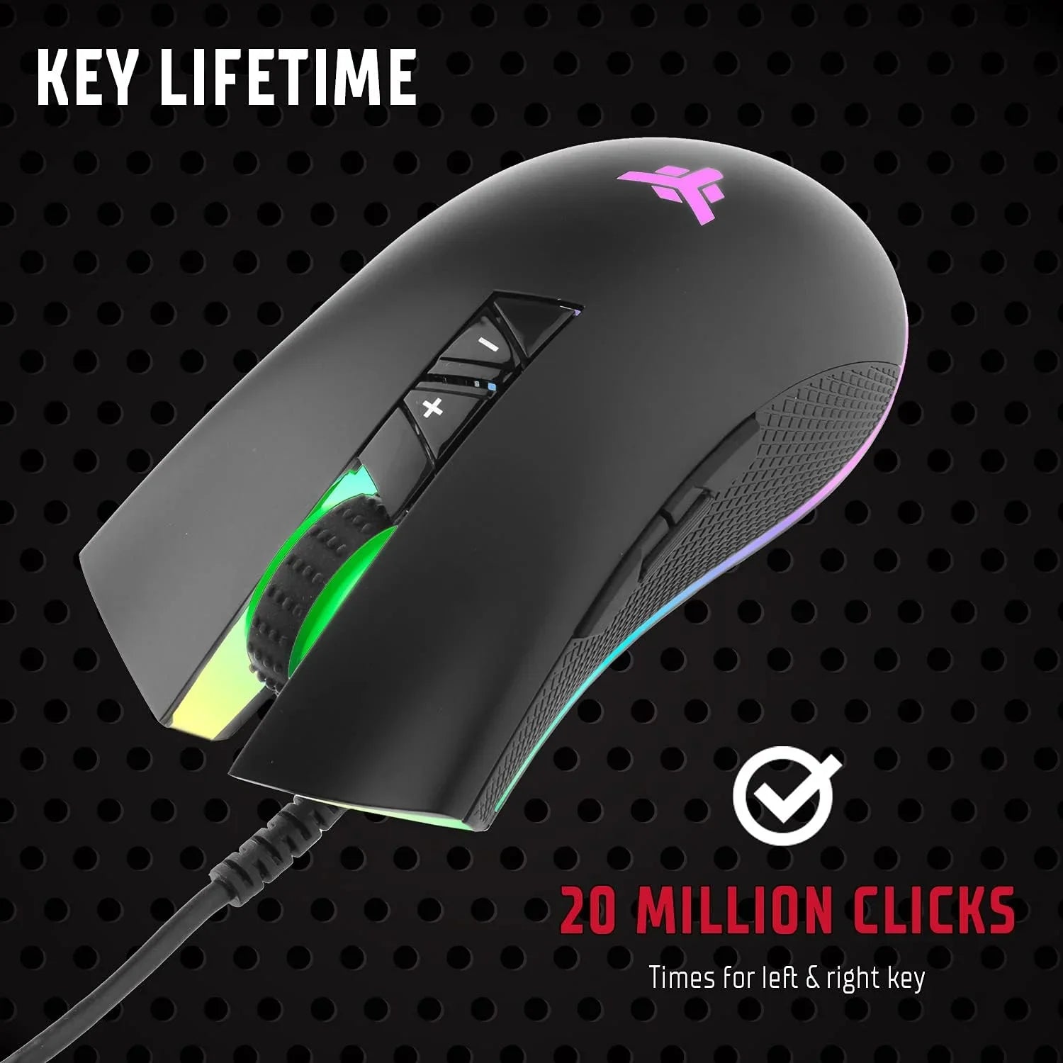 Mouse Gaming RGB Con Filo Itek G61-4000DPI, RGB, Software - BREUNOR