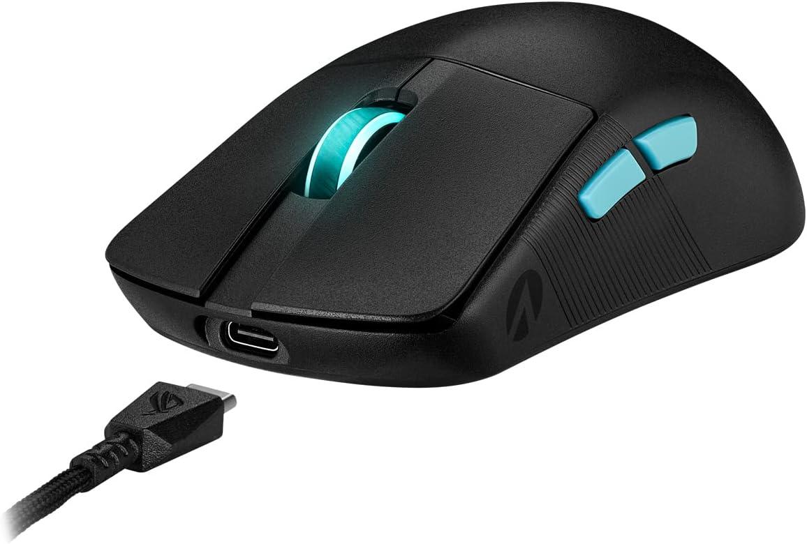 Mouse Gaming ASUS ROG Harpe Ace Aim Lab Edition , Super Leggero, 36000 dpi, Wireless 2.4 GHz, Bluetooth, Bassa Latenza, USB, Batteria a Lunga Durata, Illuminazione RGB Aura SYNC - BREUNOR