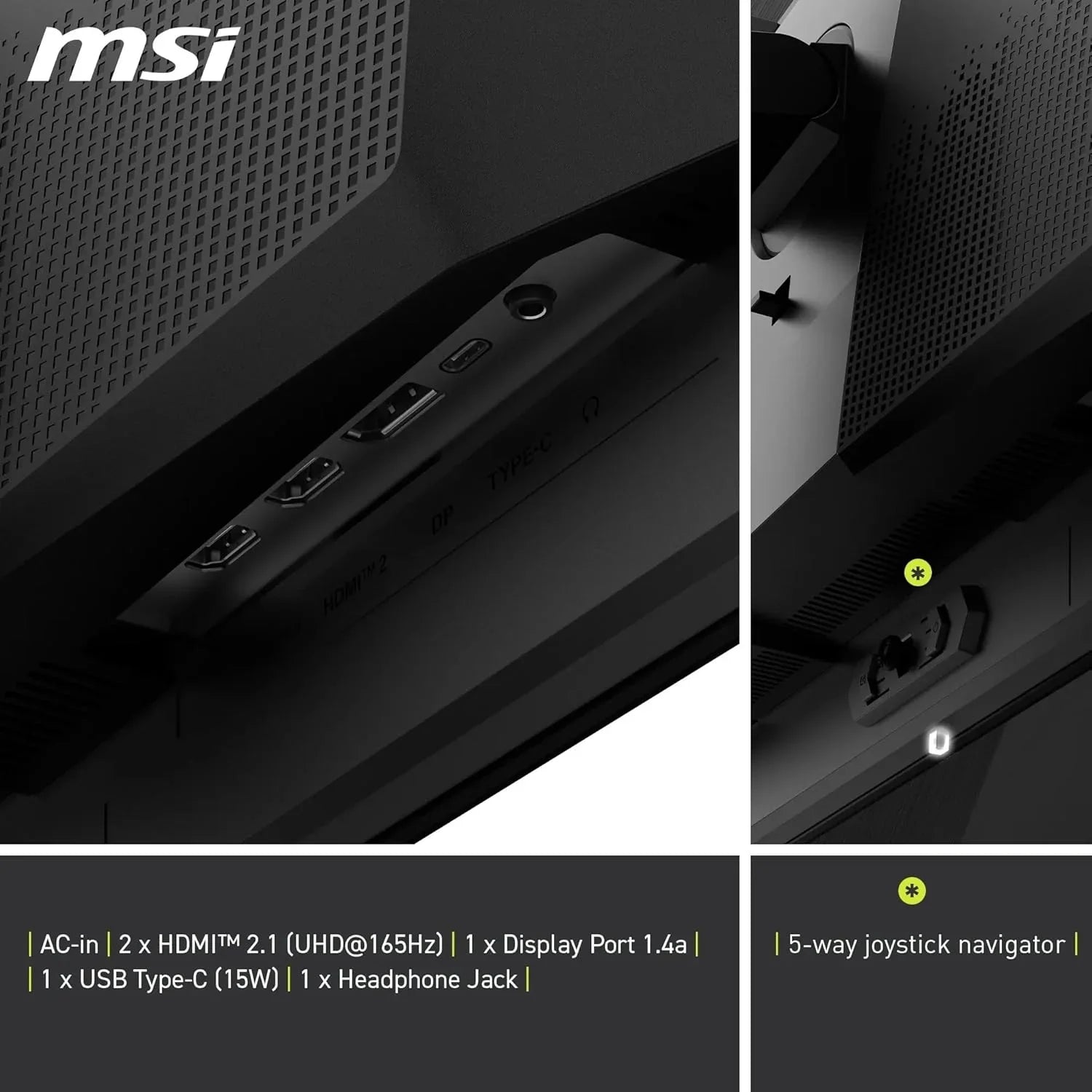 Monitor OLED Gaming 31,5" 4K UHD, Pannello Quantum Dot OLED 3840 x 2160 , 165Hz / 0.03ms - MSI MAG 321UP QD-OLED - BREUNOR