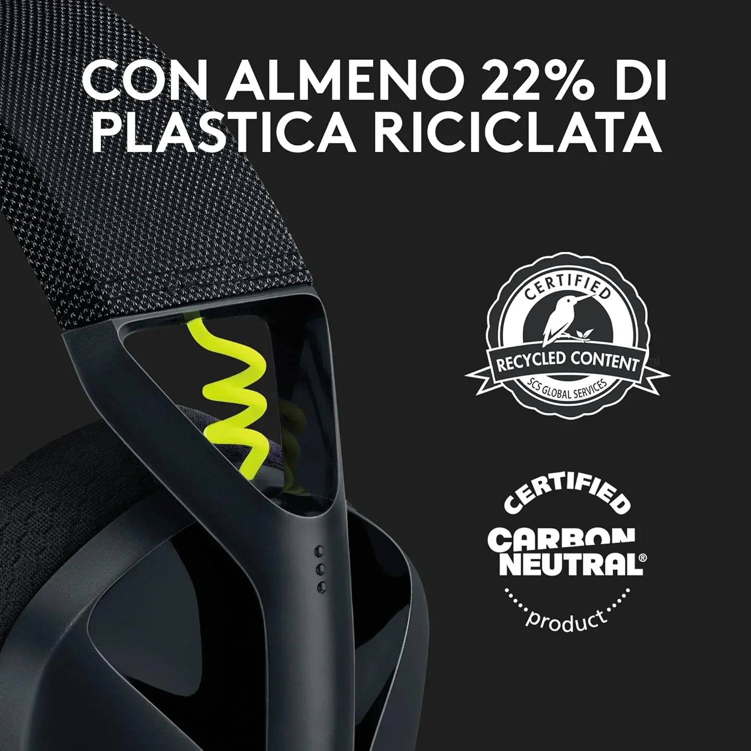 Logitech G G435 LIGHTSPEED Cuffie Gaming Wireless Bluetooth - Cuffie Over Ear Leggere, Microfoni Integrati - BREUNOR