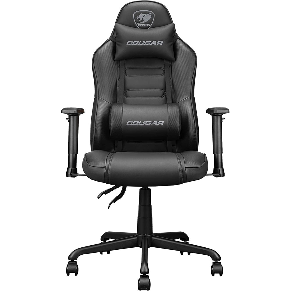 SEDIA GAMING COUGAR FUSION S ERGONOMICA CON SUPPORTO LOMBARE 3D E BRACCIOLI 2D (TOTAL BLACK)