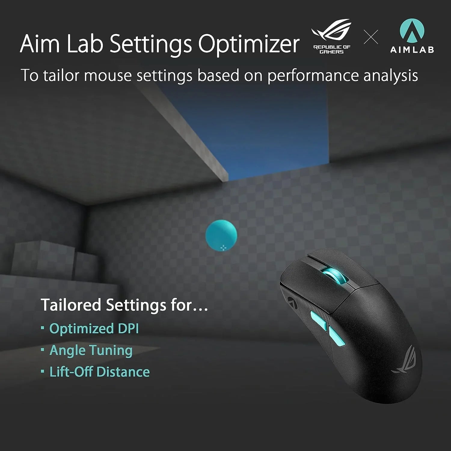 Mouse Gaming ASUS ROG Harpe Ace Aim Lab Edition , Super Leggero, 36000 dpi, Wireless 2.4 GHz, Bluetooth, Bassa Latenza, USB, Batteria a Lunga Durata, Illuminazione RGB Aura SYNC - BREUNOR