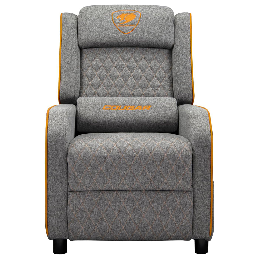 Poltrona Gaming COUGAR Ranger One In Tessuto in Lino Trasparente - Grigio e Arancione