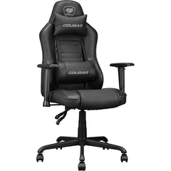 SEDIA GAMING COUGAR FUSION S ERGONOMICA CON SUPPORTO LOMBARE 3D E BRACCIOLI 2D (TOTAL BLACK)