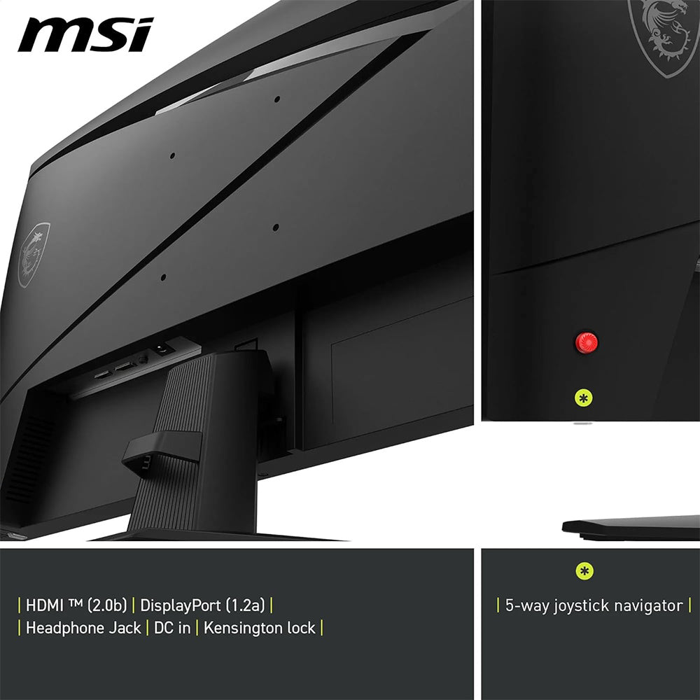 Monitor Gaming MSI MAG 274F Monitor Gaming 27" FHD, 1920x1080 Pannello Rapid IPS, 200Hz, 0,5ms (GtG), HDR Ready, Eye Care, AI Vision, HDMI 2.0b, DP 1.2a