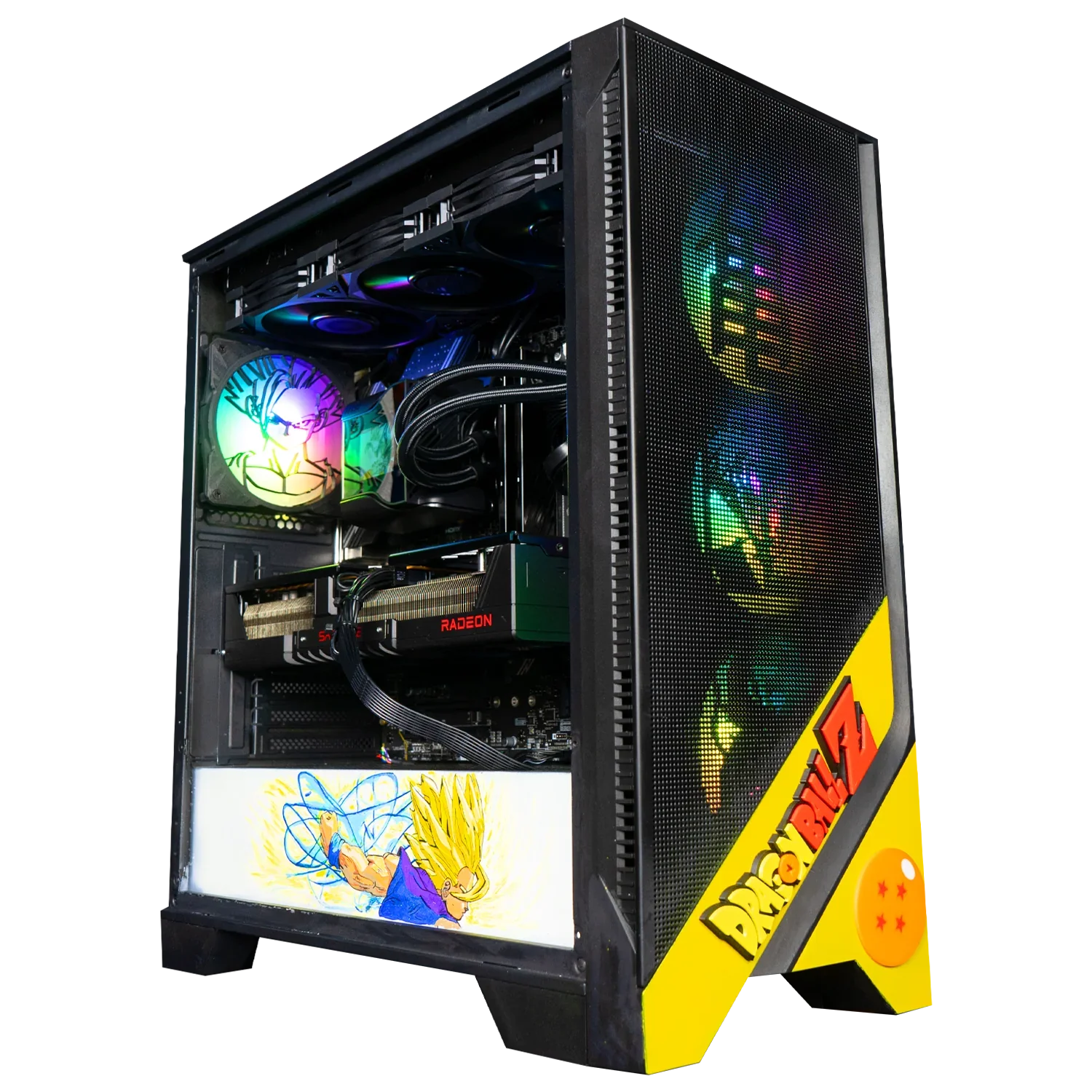 BREUNOR GOHAN V1 - PC Gaming Intel i7 14700K, RX 9070XT 16GB, RAM 32GB DDr5 , SSD 1TB NVMe, AIO 360mm LCD, Windows 11 PRO - BREUNOR