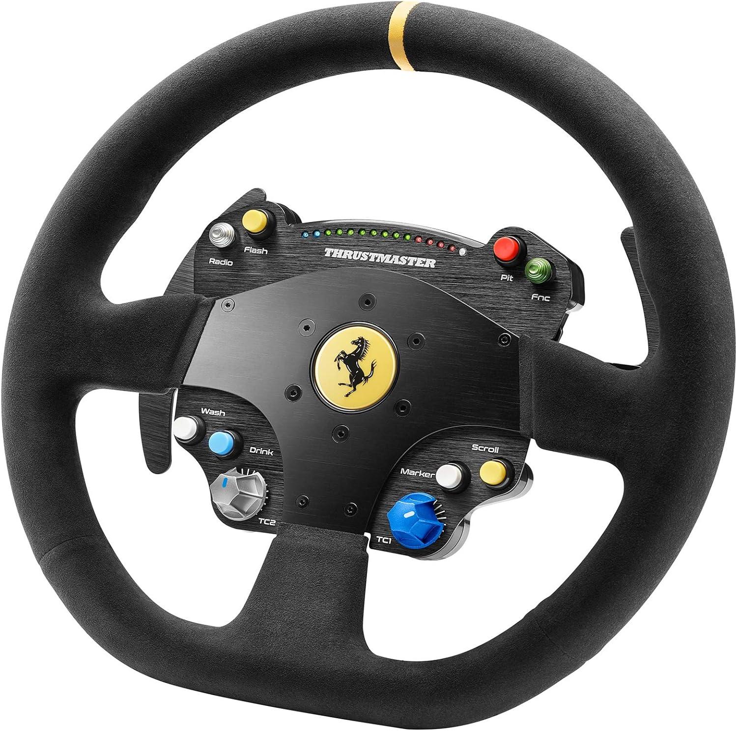 CONTROLLER JOYPAD PER SIMULATORI DI GUIDA , Thrustmaster TS-PC Racer Ferrari 488 Challenge Edition Volante PC Nero - BREUNOR