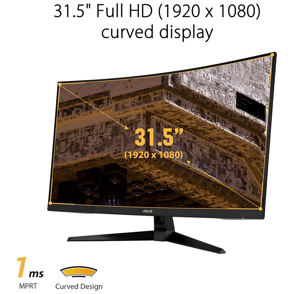 Monitor Curvo 31.5" FHD ASUS TUF Gaming VG328H1B , 165Hz , 1ms , FreeSync Premium , VA 1500R