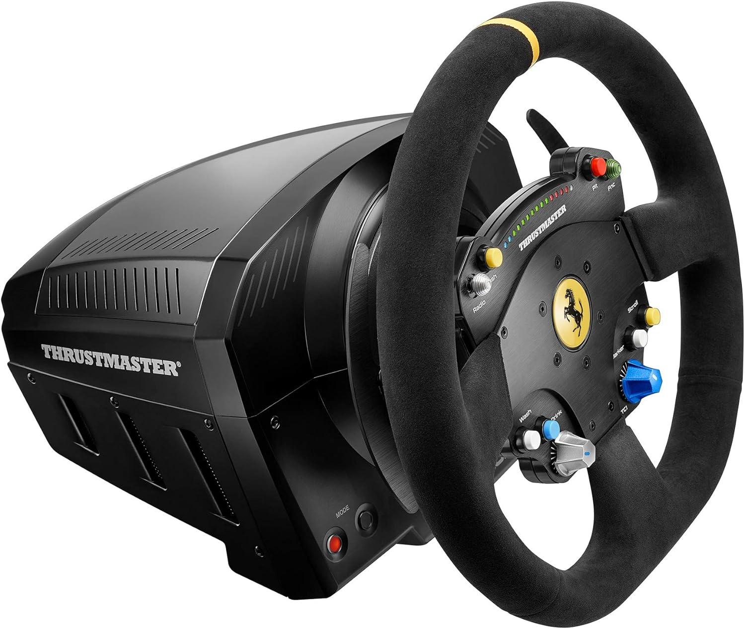 CONTROLLER JOYPAD PER SIMULATORI DI GUIDA , Thrustmaster TS-PC Racer Ferrari 488 Challenge Edition Volante PC Nero - BREUNOR