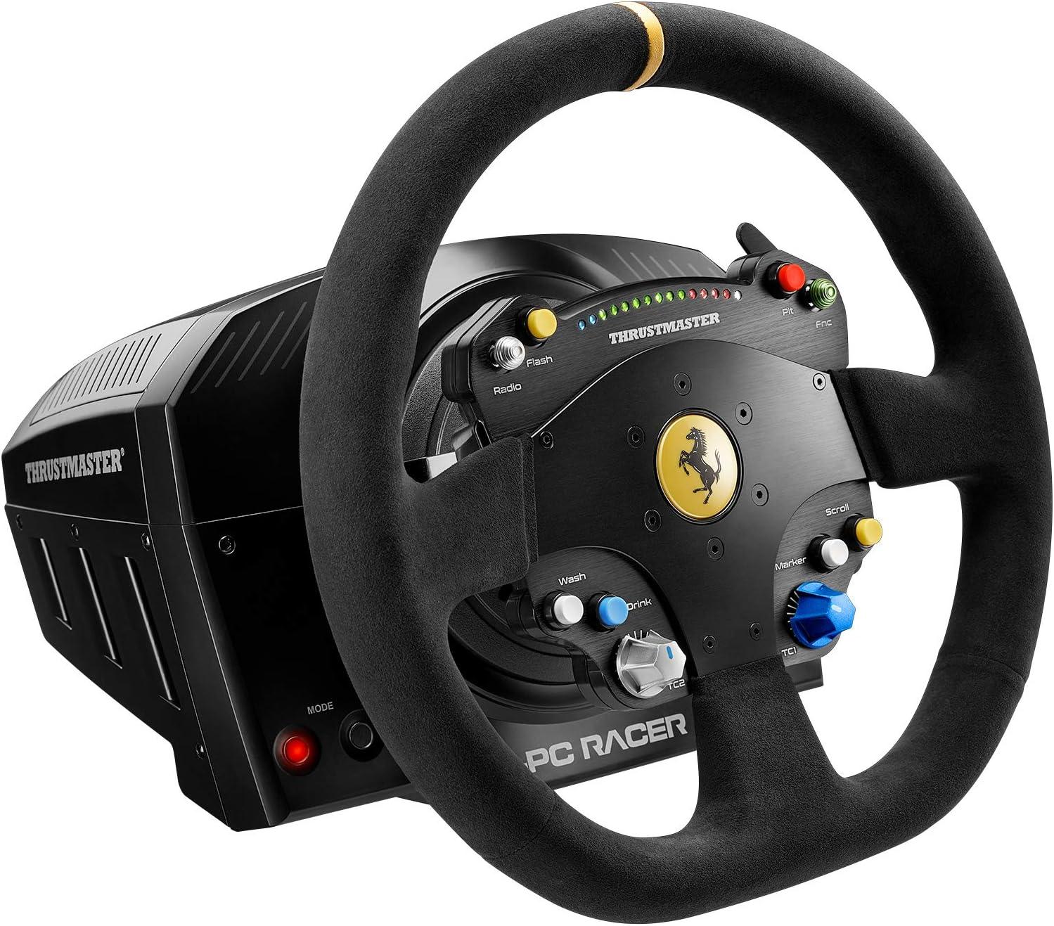 CONTROLLER JOYPAD PER SIMULATORI DI GUIDA , Thrustmaster TS-PC Racer Ferrari 488 Challenge Edition Volante PC Nero - BREUNOR