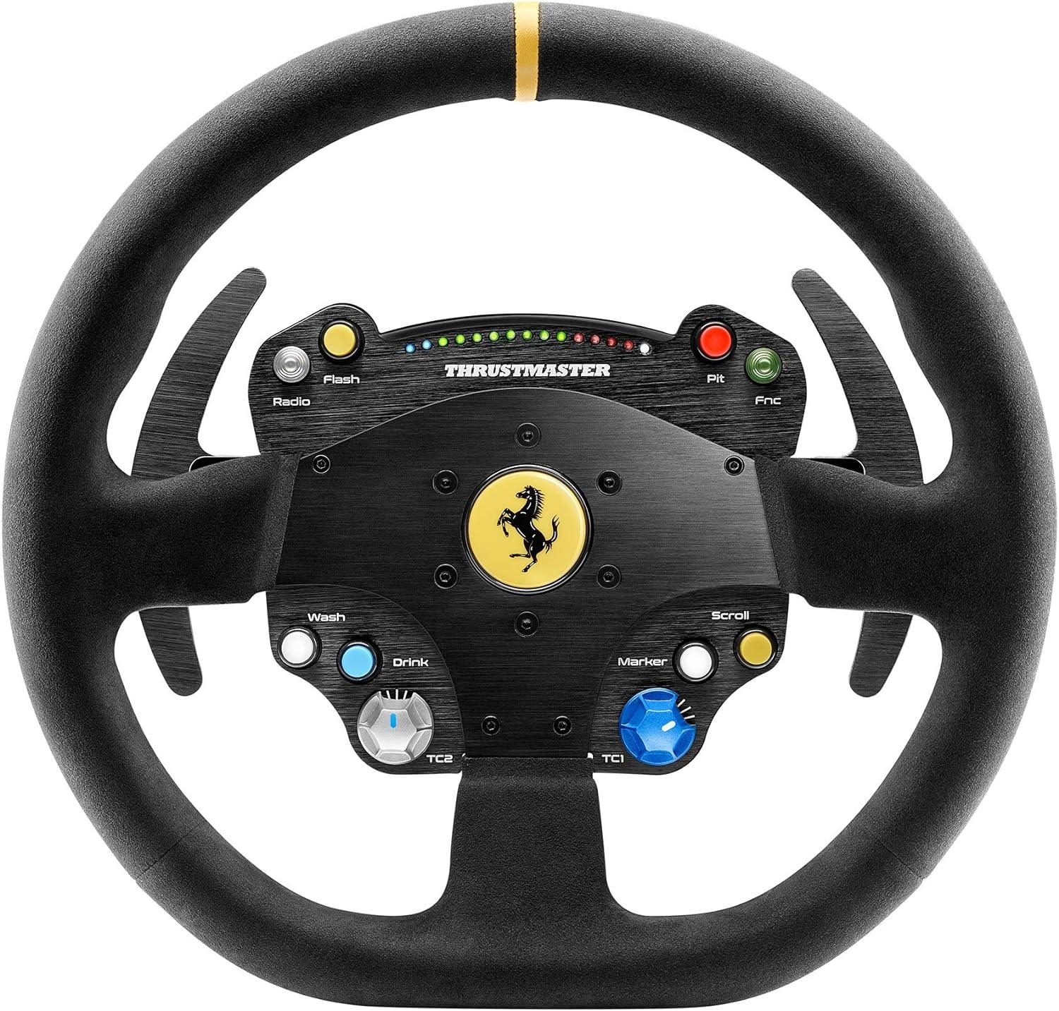 CONTROLLER JOYPAD PER SIMULATORI DI GUIDA , Thrustmaster TS-PC Racer Ferrari 488 Challenge Edition Volante PC Nero - BREUNOR
