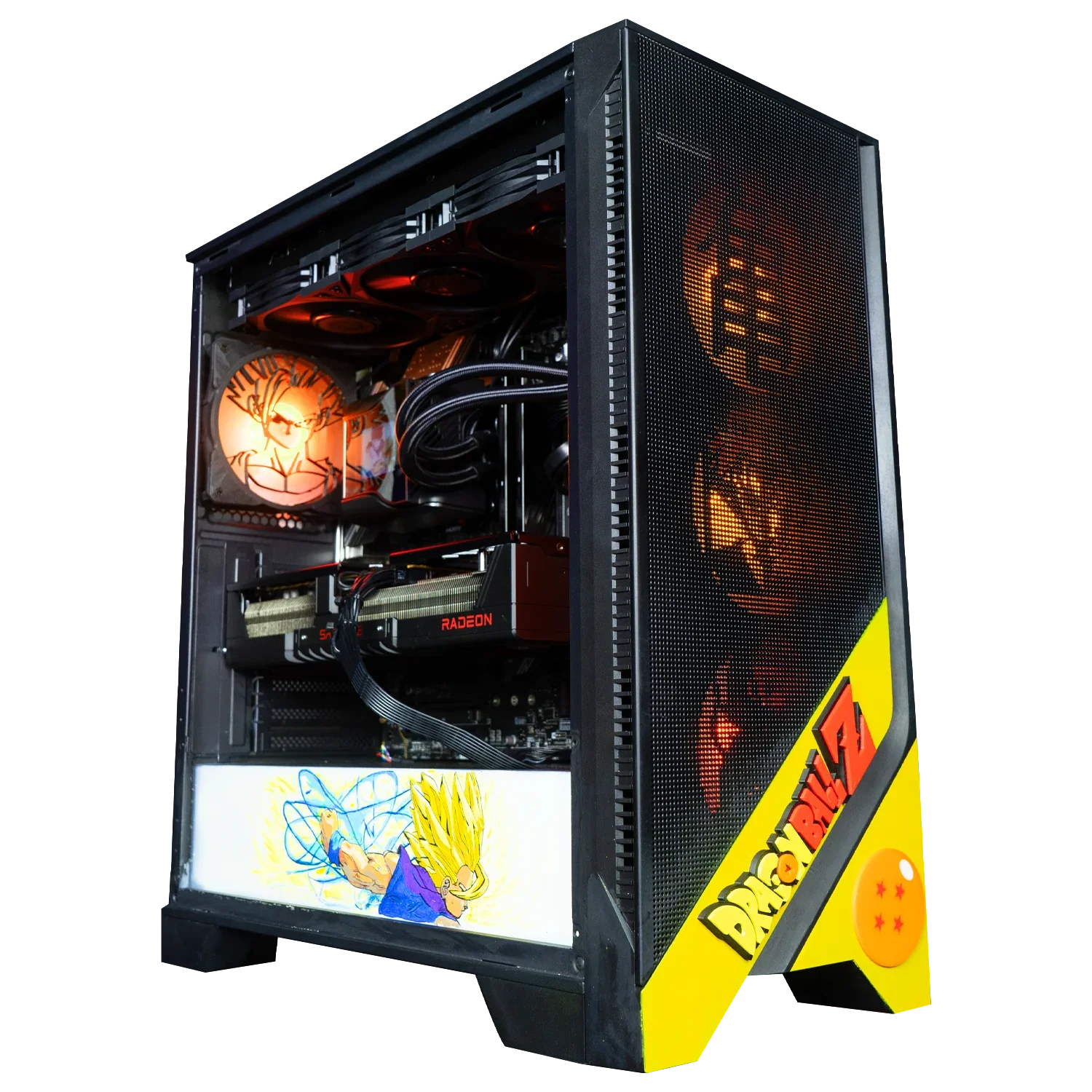 BREUNOR GOHAN V1 - PC Gaming Intel i7 14700K, RX 9070XT 16GB, RAM 32GB DDr5 , SSD 1TB NVMe, AIO 360mm LCD, Windows 11 PRO - BREUNOR