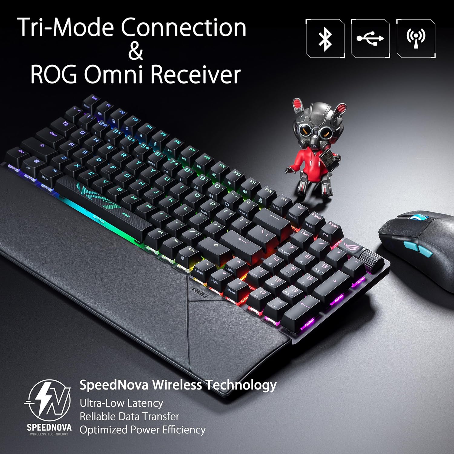 ASUS ROG Strix Scope II 96, Tastiera Meccanica Gaming Wireless, Switch Meccanici ROG NX