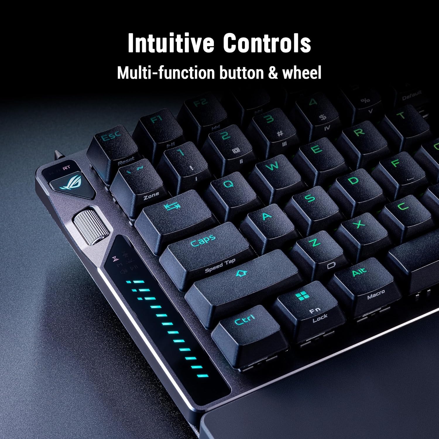 ASUS ROG Falcata, Tastiera Split Gaming al 75%, Switch magnetici ROG HFX V2, Sensori ROG Hall