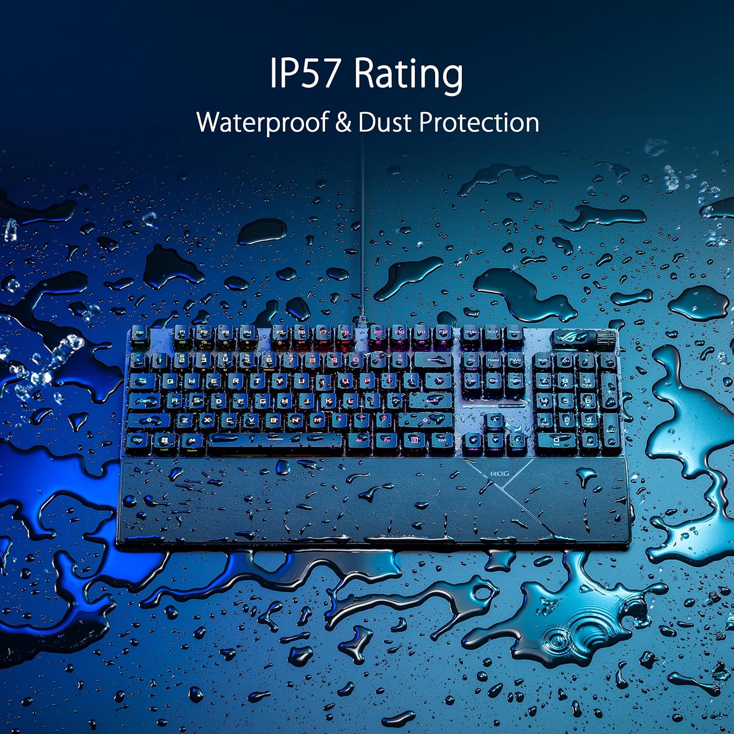 ASUS ROG Strix Scope II RX, Tastiera Gaming, Interruttori Rossi ROG RX prelubrificati e con Schiuma Ammortizzante, Copritasti PBT