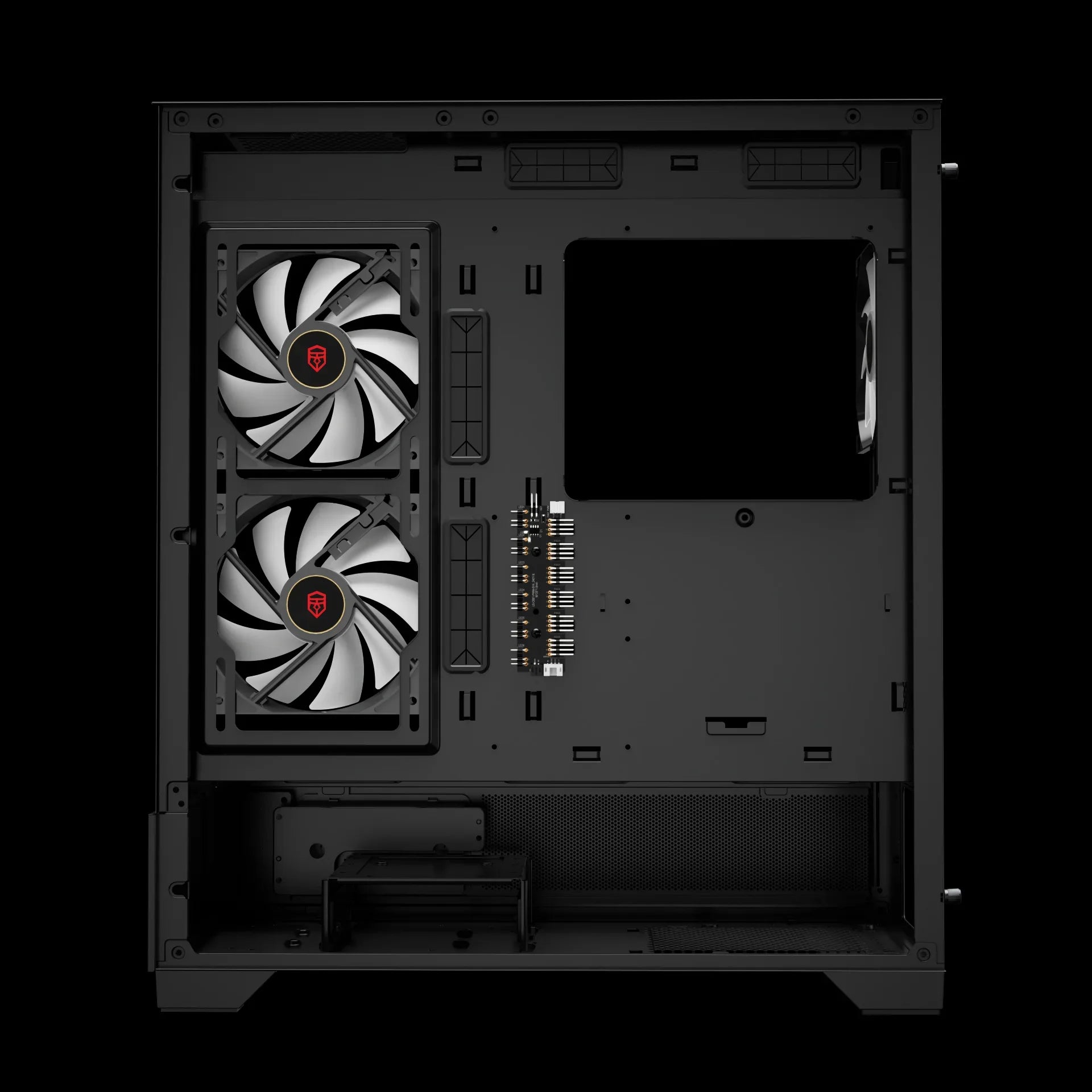 Case BREUNOR AKUMA V1 PC Mid Tower ATX, Micro-ATX & Mini-ITX,Vetro temperato, Filtro antipolvere - BREUNOR