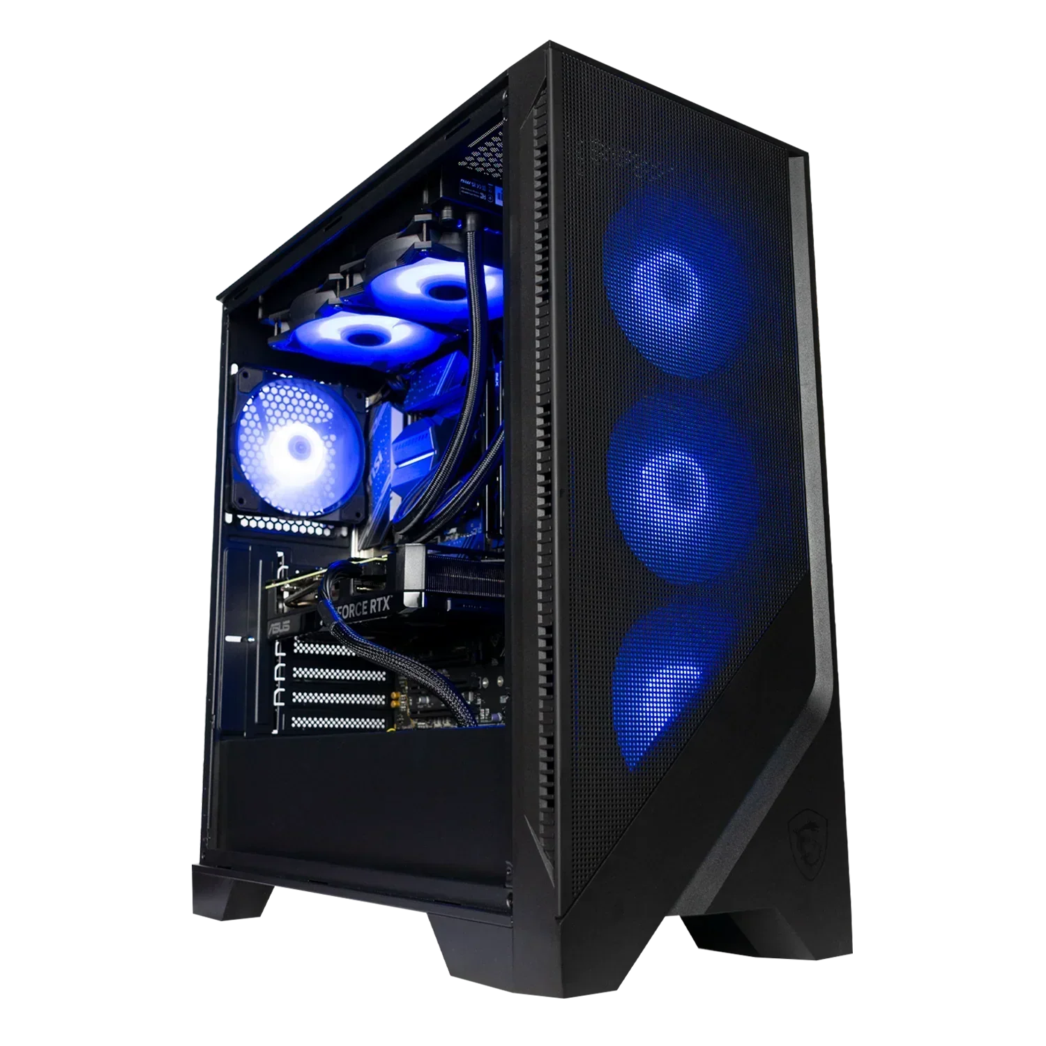 BREUNOR LOKI - PC Gaming Ryzen 5 7600, RTX 5070 12GB, RAM 32GB DDr5 , SSD 1000GB NVMe, Dissipatore a Torre, Windows 11 PRO + Monitor Gaming MSI 24,5" - BREUNOR