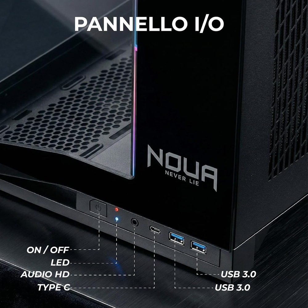 BREUNOR KAGE V3 EXPRESS - PC GAMING Ryzen 7 7800X3D , RX 9060 XT 16GB, RAM 32GB DDR5 6000MHz, SSD 1TB, LIQUID 360MM, Windows 11 PRO