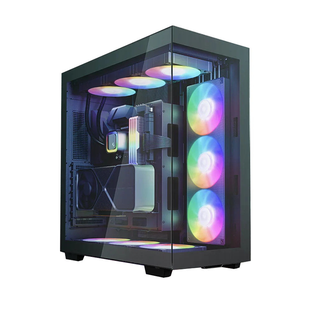 BREUNOR COOLFORCE - PC GAMING Ryzen 7 7800X3D, RTX 5070 12GB, RAM 32GB DDR5 6000MHz, SSD 1000GB, AIO 360mm LCD, Windows 11 PRO - BREUNOR