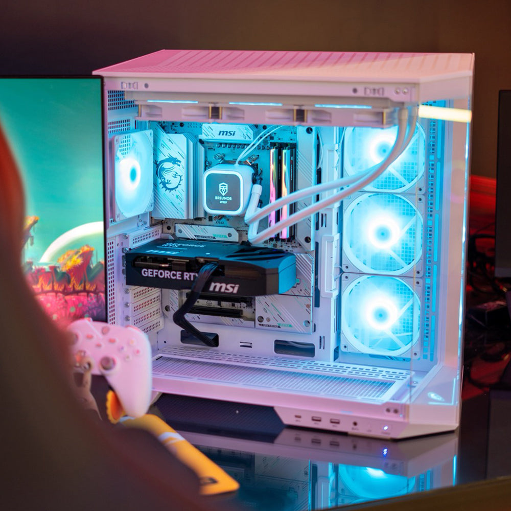 BREUNOR PURE VISION - PC Gaming Ryzen 7 7800X3D, RTX 5070TI 16GB PZ , RAM 32GB DDr5 6000MHz, SSD 1000GB NVMe, AIO 360mm, Windows 11