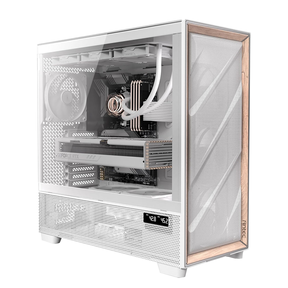 BREUNOR POLARIS EXPRESS - Pc Gaming Ryzen 7 9800X3D, RTX 5070 Ti 16GB, Ram 64Gb DDR5 6000MHz , SSD 1TB, LIQUID 360MM WHITE , W11