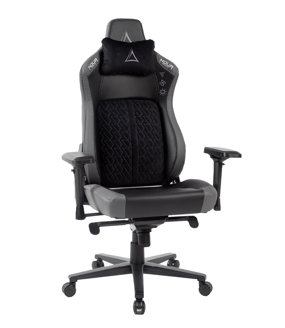 SEDIA GAMING NOUA BLAZE ERGONOMICA CON CUSCINO MAGNETICO MEMORY FOAM E BRACCIOLI 4D ( Black/Gray)