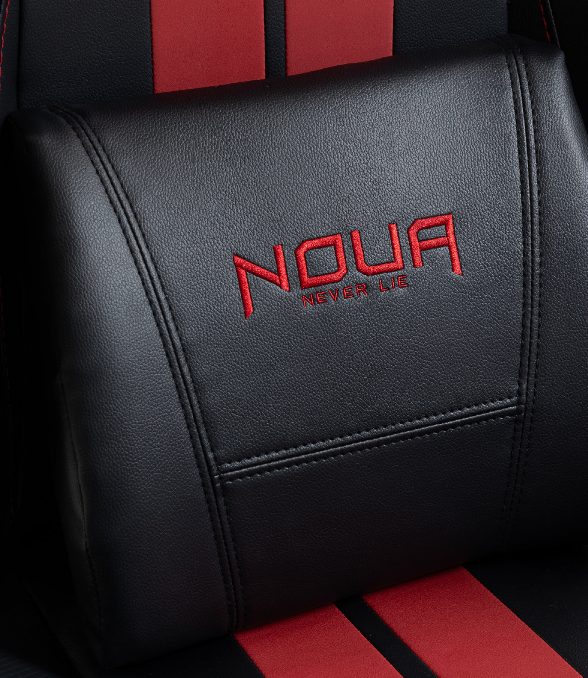 SEDIA GAMING NOUA WAVE ERGONOMICA CON SCHIENALE RECLINABILE 180°, TESSUTO TRASPIRANTE E BRACCIOLI 4D ( Black/Red)