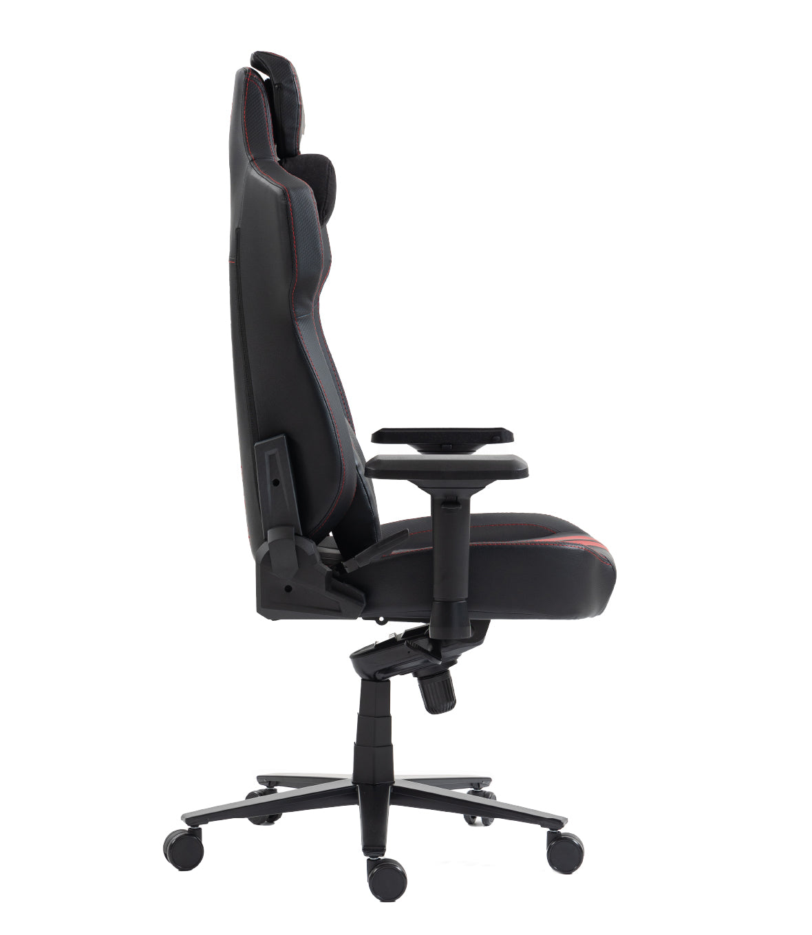 SEDIA GAMING NOUA WAVE ERGONOMICA CON SCHIENALE RECLINABILE 180°, TESSUTO TRASPIRANTE E BRACCIOLI 4D ( Black/Red)